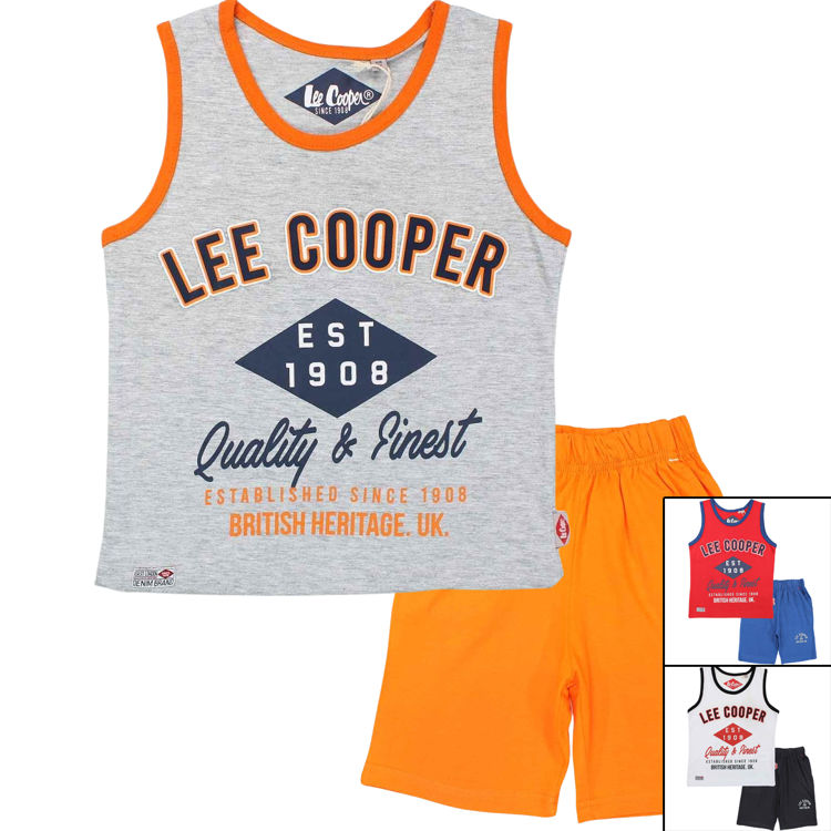 Picture of GLC1133 LEE COOPER BOYS 100% COTTON SLEEVELESS TWO PIECE SET